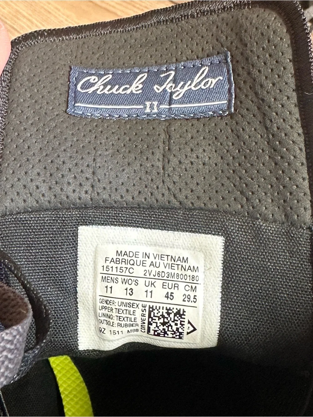 Chuck Taylor II All Star Gray Camo 151157C - Picture 6 of 11
